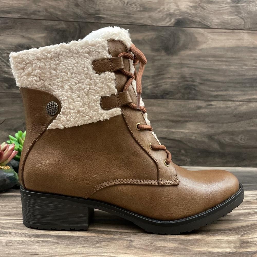 Baretraps ONeil Faux Fur Waterproof Combat Boots - Picture 4 of 11